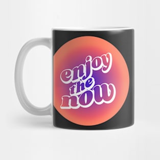 Mindfulness Quote Orange Blue Aura Mug